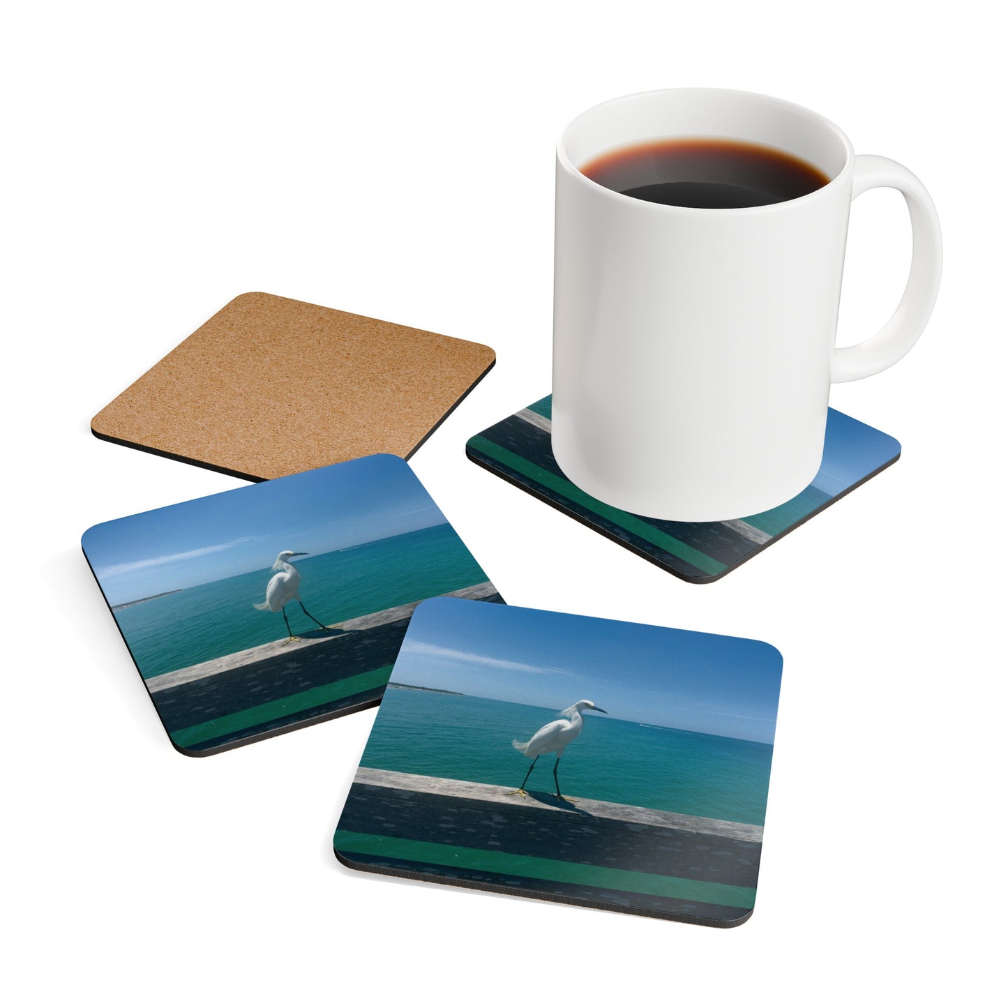 Corkwood Coaster Set- Venice Beach