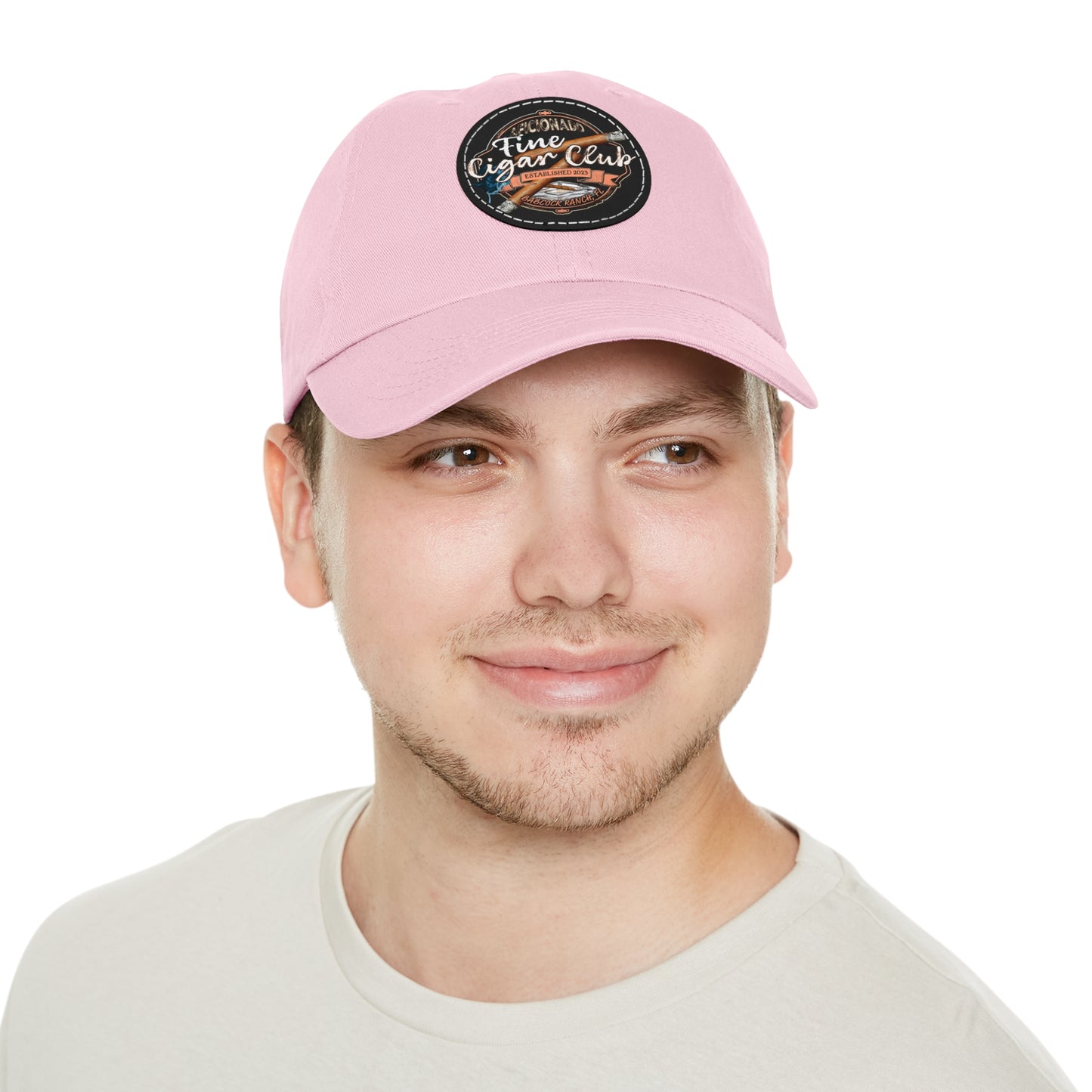 Fine Cigar Club Hat with Leather Patch