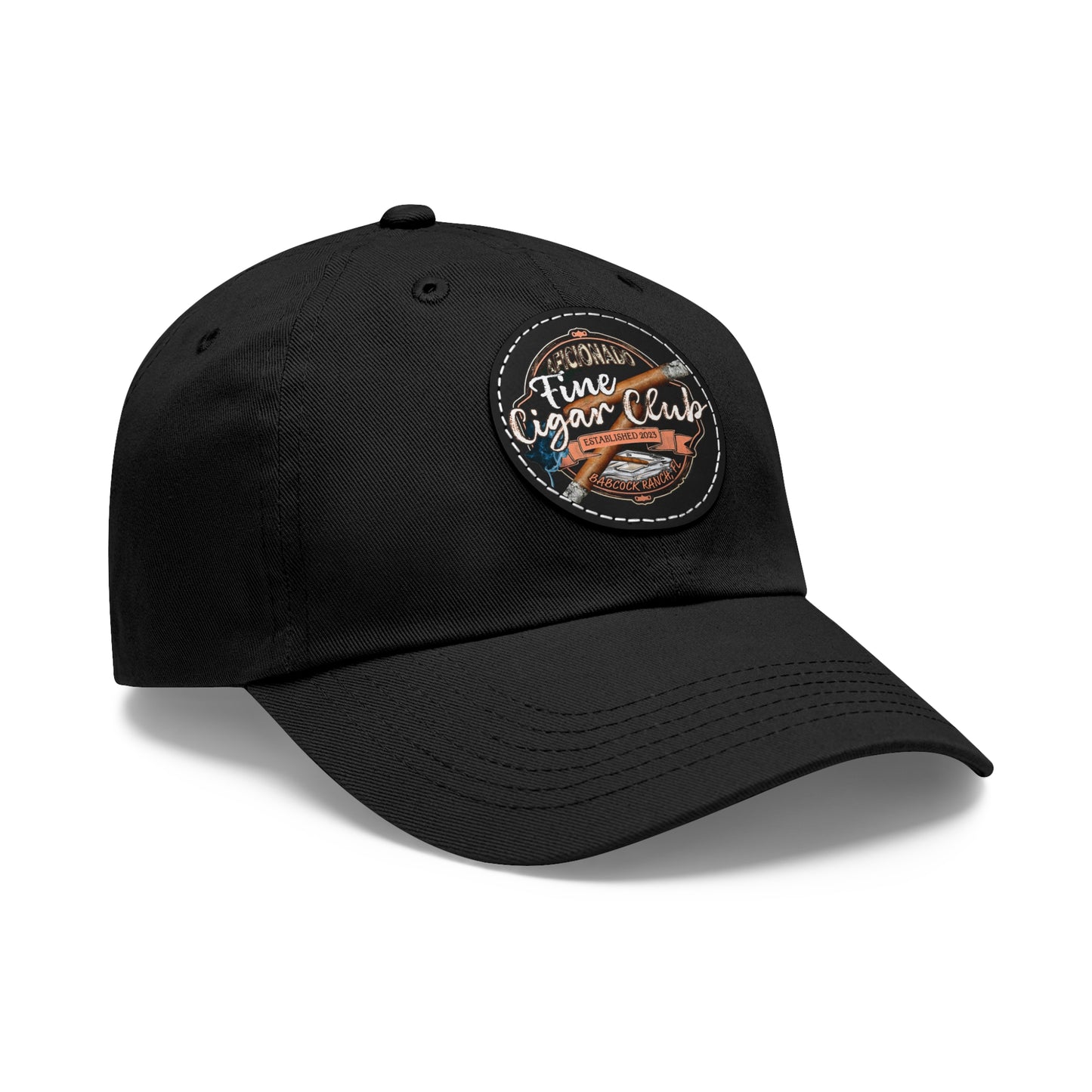 Fine Cigar Club Hat with Leather Patch