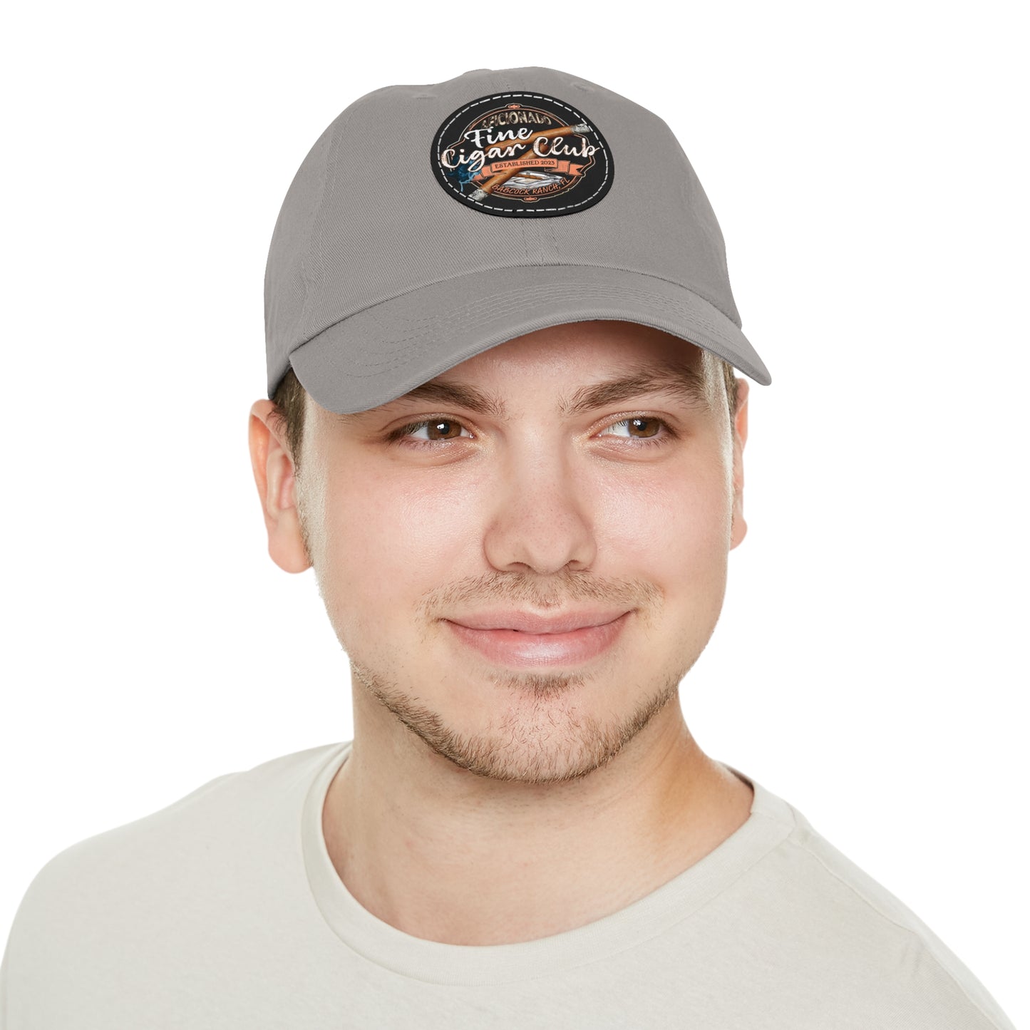 Fine Cigar Club Hat with Leather Patch