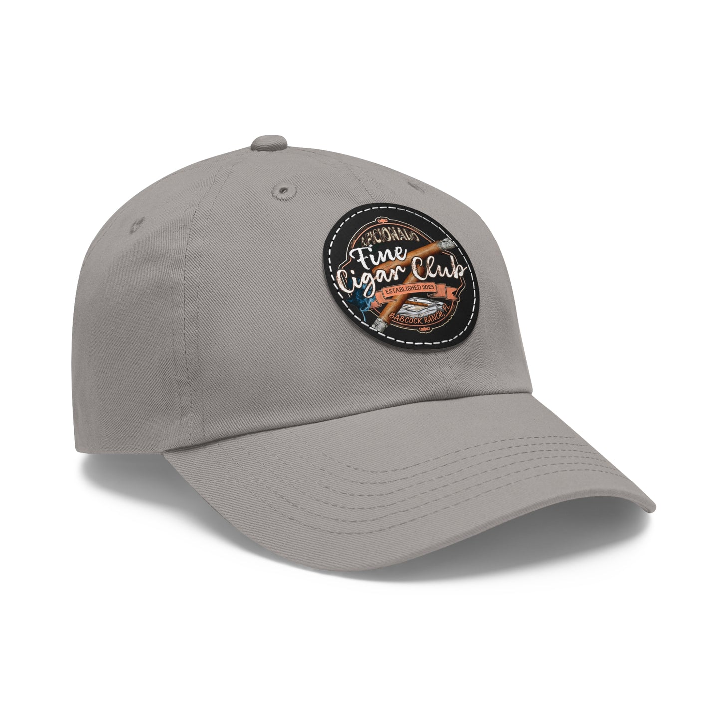 Fine Cigar Club Hat with Leather Patch