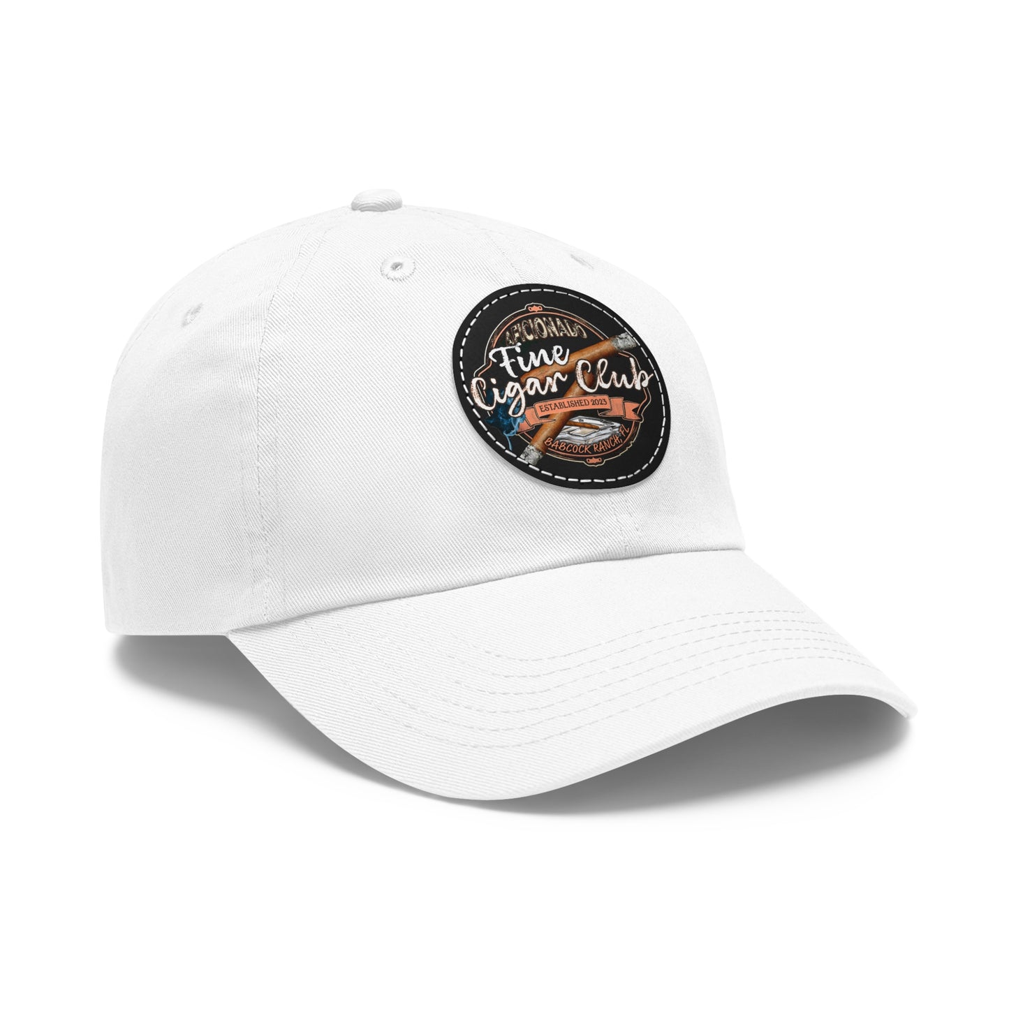 Fine Cigar Club Hat with Leather Patch
