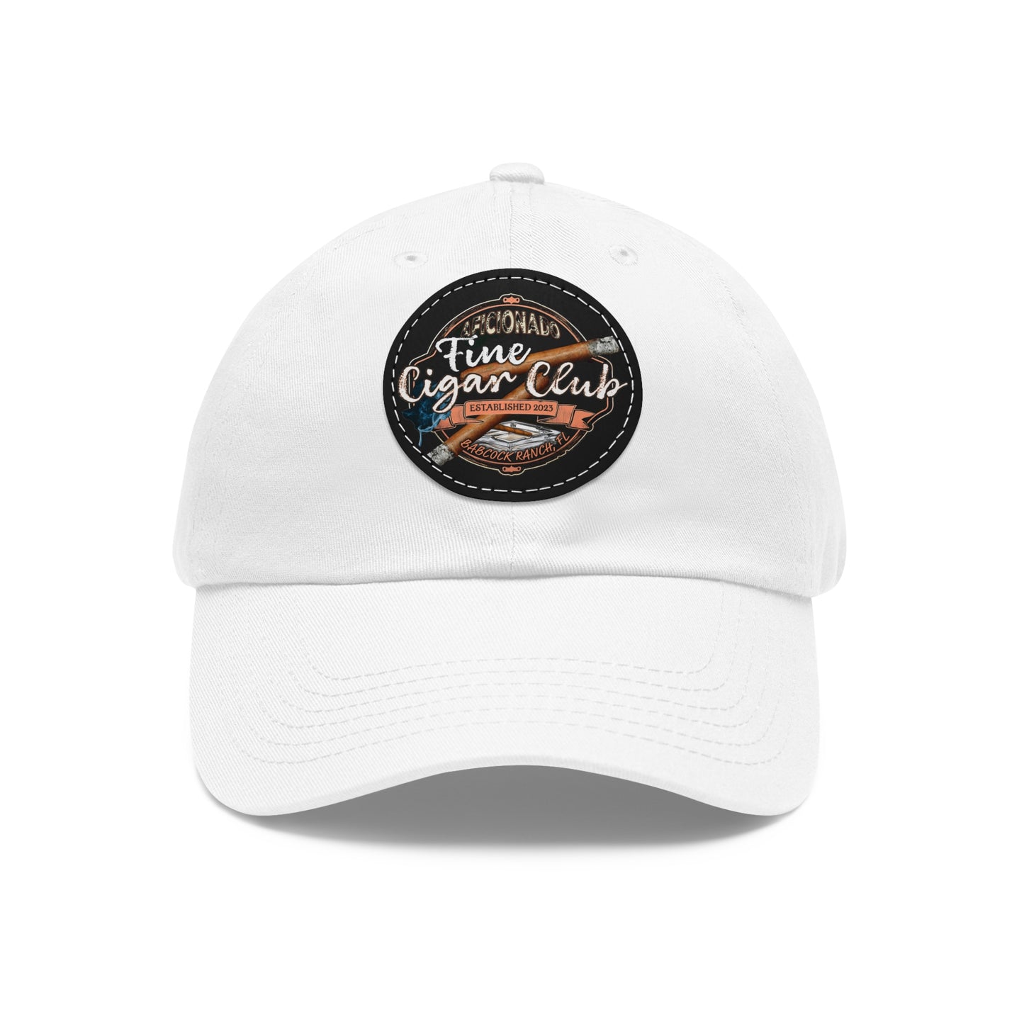 Fine Cigar Club Hat with Leather Patch