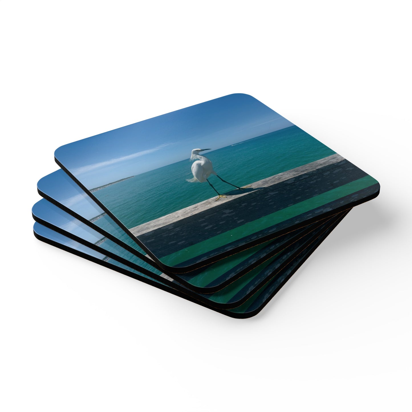 Corkwood Coaster Set- Venice Beach