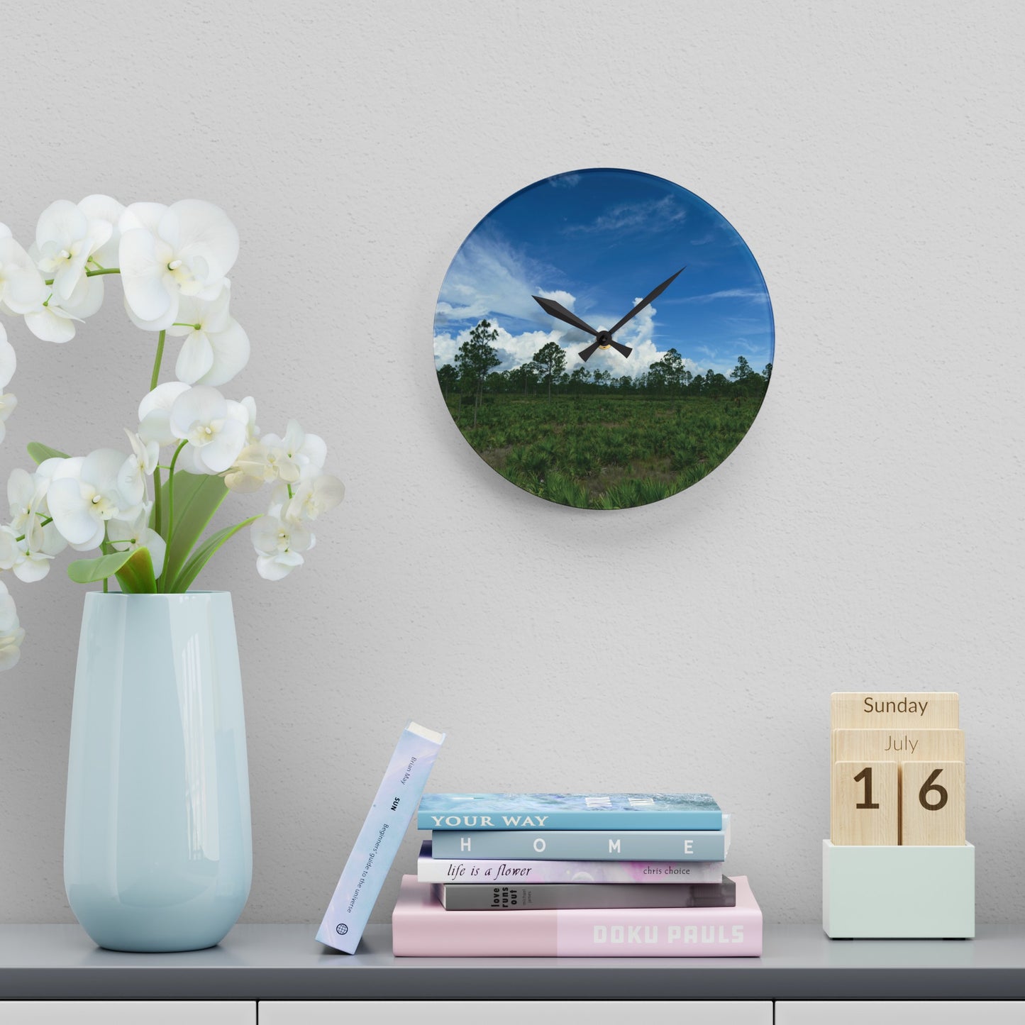Acrylic Wall Clock- Babcock Ranch Preserves