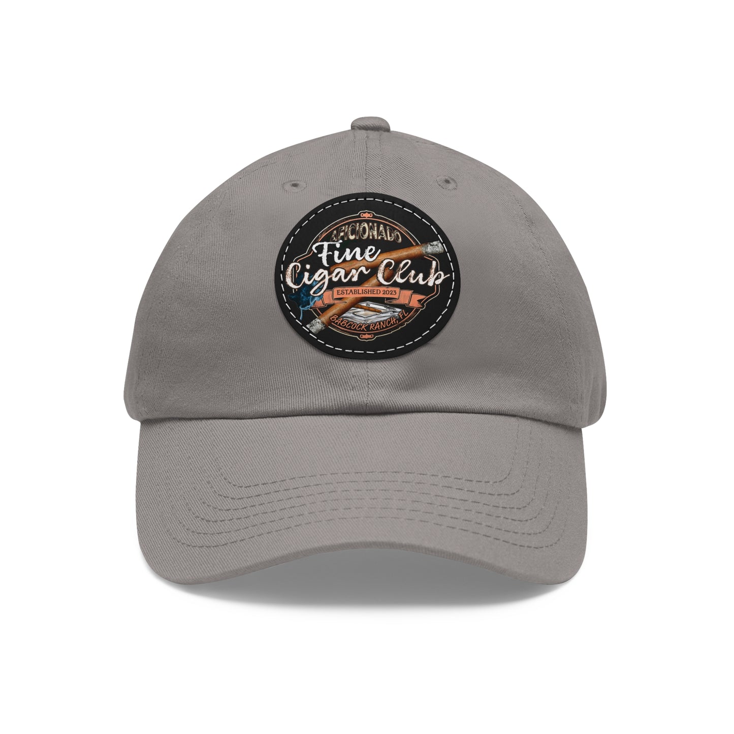 Fine Cigar Club Hat with Leather Patch