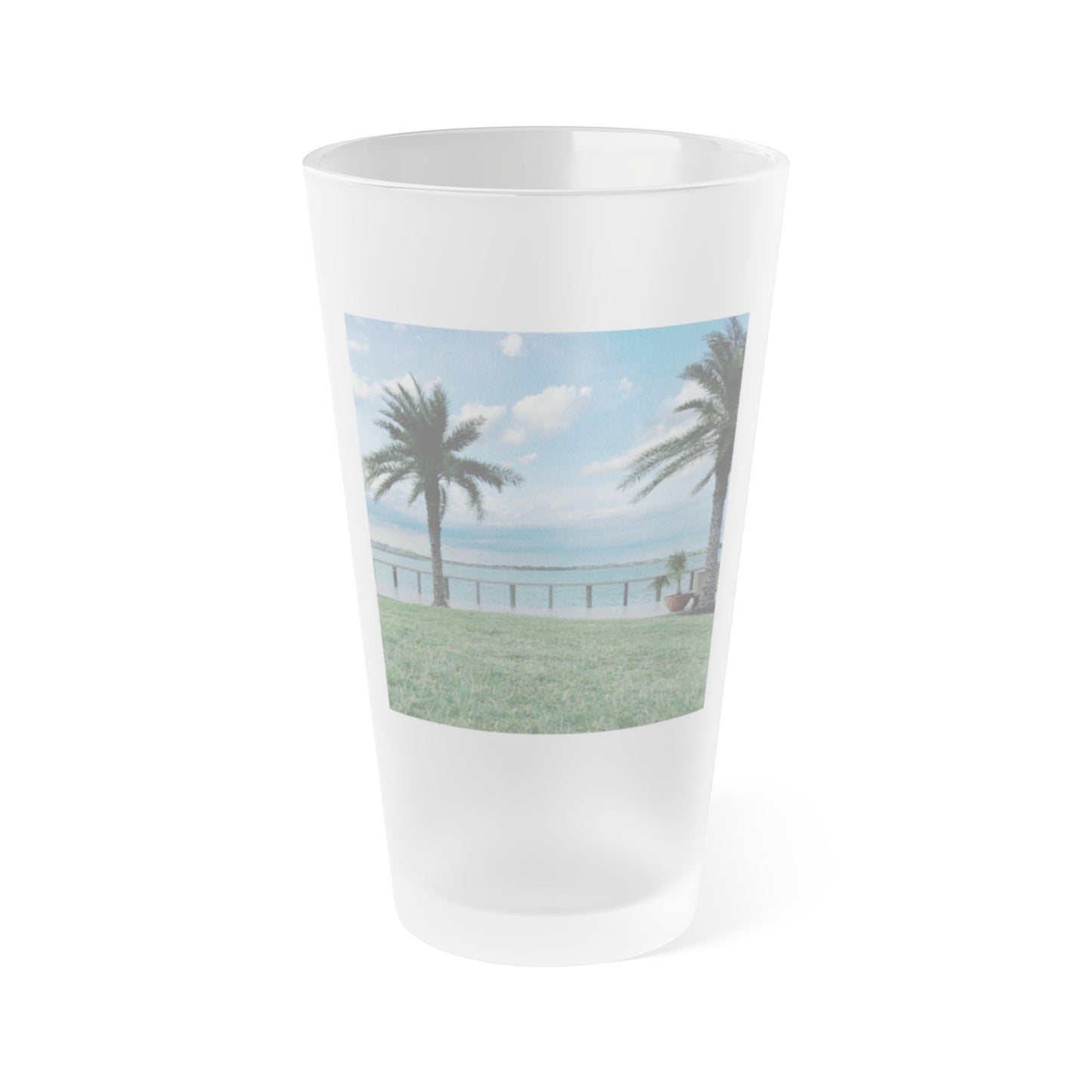 Frosted Pint Glass, 16oz- Lake Babcock
