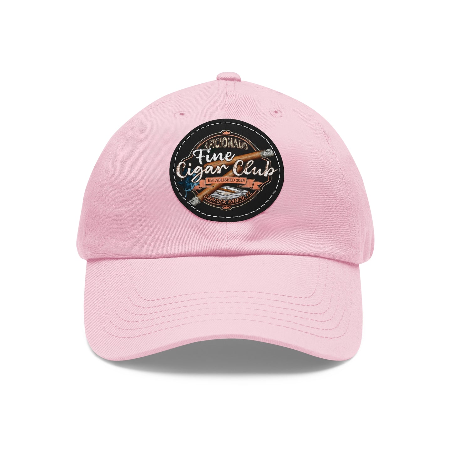Fine Cigar Club Hat with Leather Patch