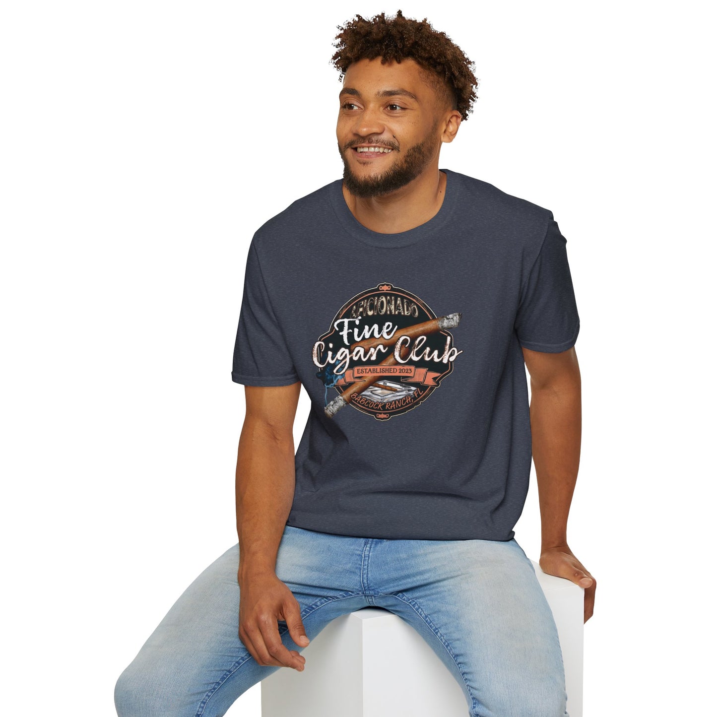 Fine Cigar Club- Softstyle T-Shirt (available in larger sizes)