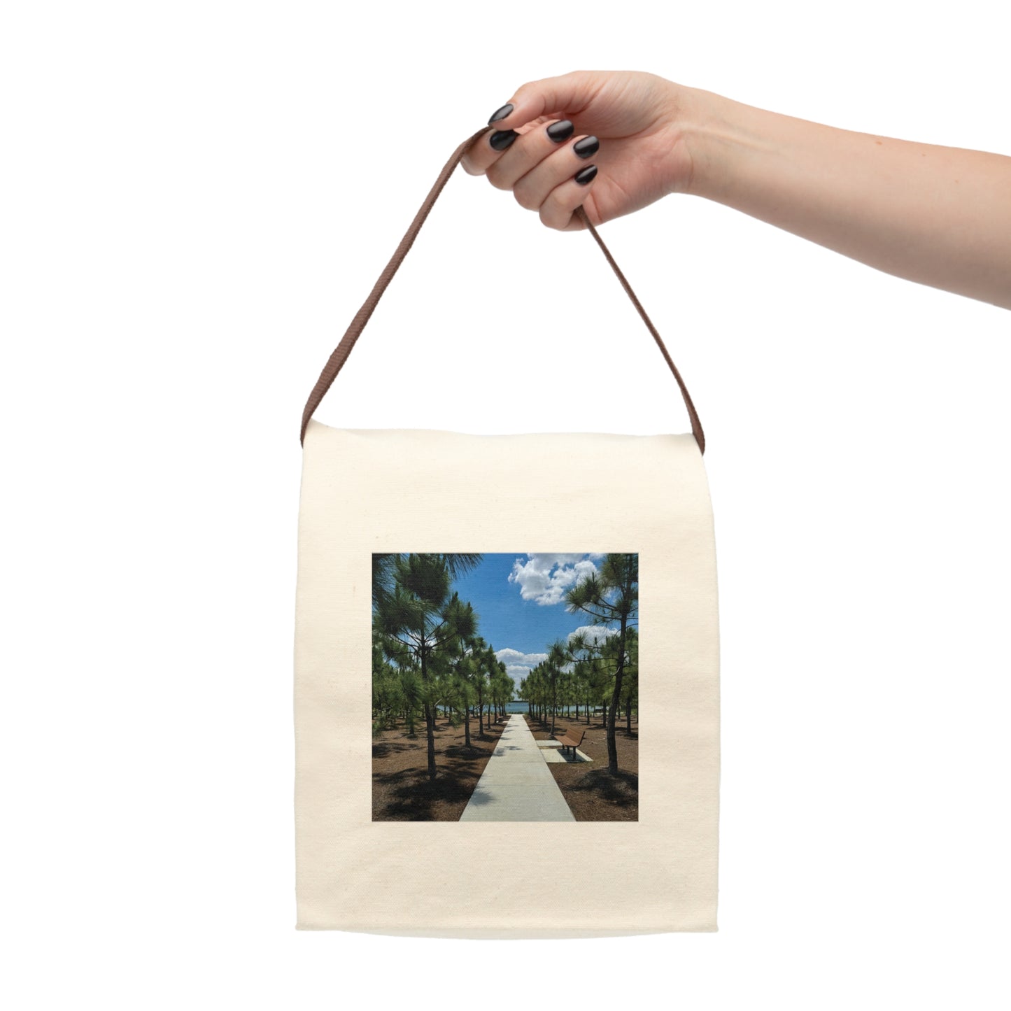 Canvas Lunch Bag With Strap- Bullhorn Park