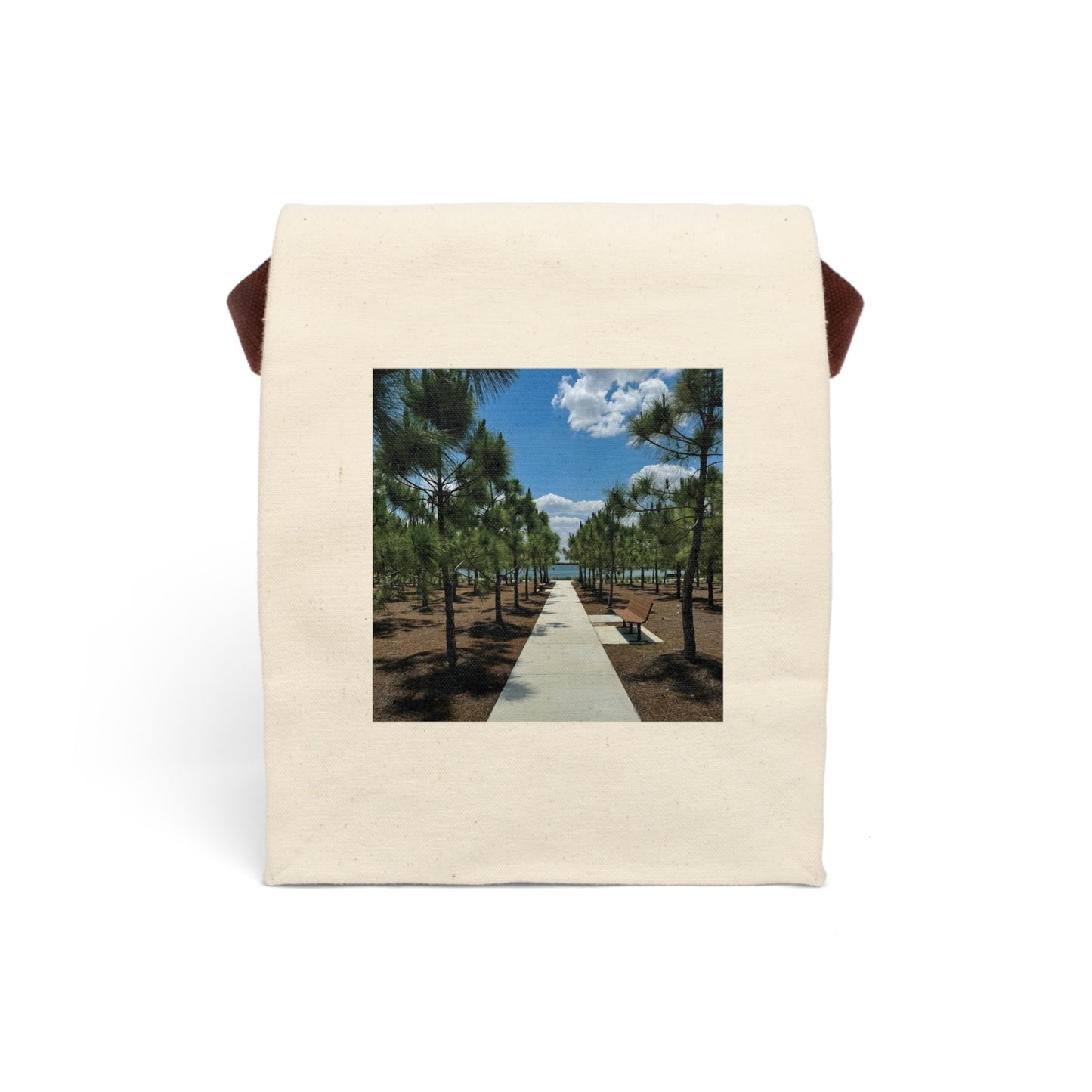 Canvas Lunch Bag With Strap- Bullhorn Park