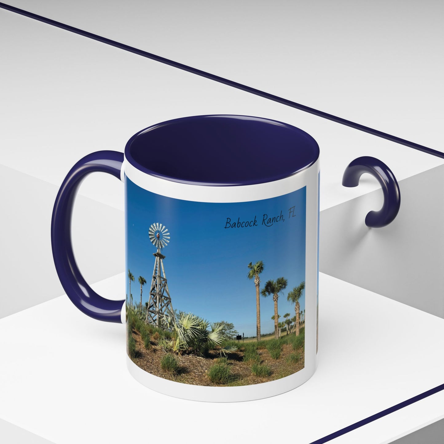 Accent Coffee Mug (11, 15oz)- Windmill in Babcock Ranch