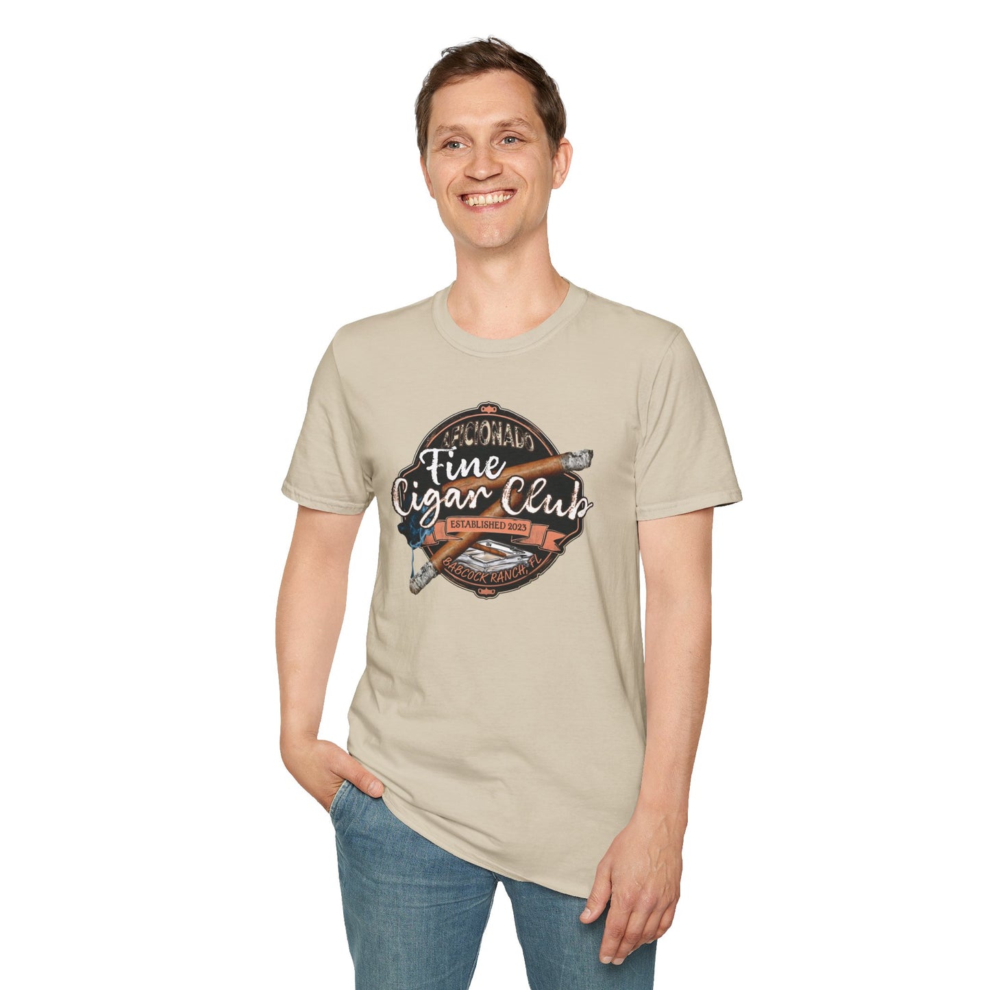 Fine Cigar Club- Softstyle T-Shirt (available in larger sizes)