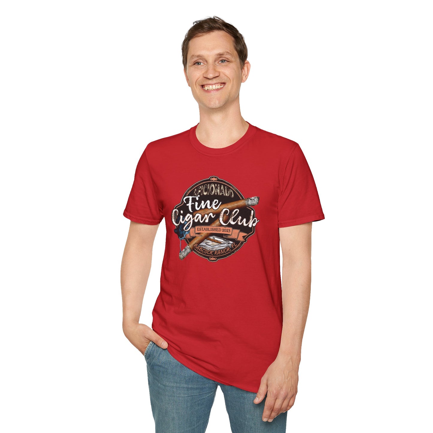 Fine Cigar Club- Softstyle T-Shirt (available in larger sizes)