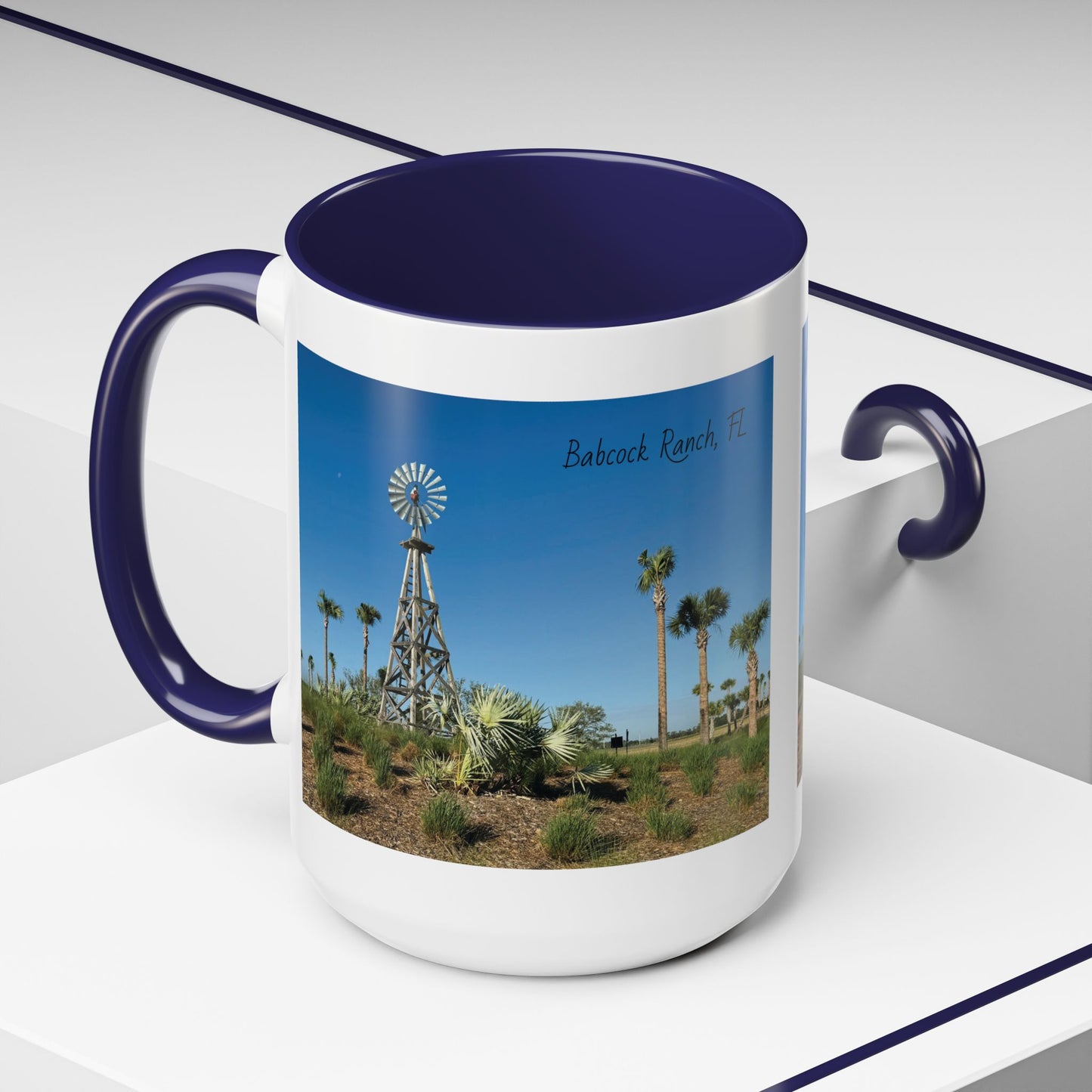 Accent Coffee Mug (11, 15oz)- Windmill in Babcock Ranch