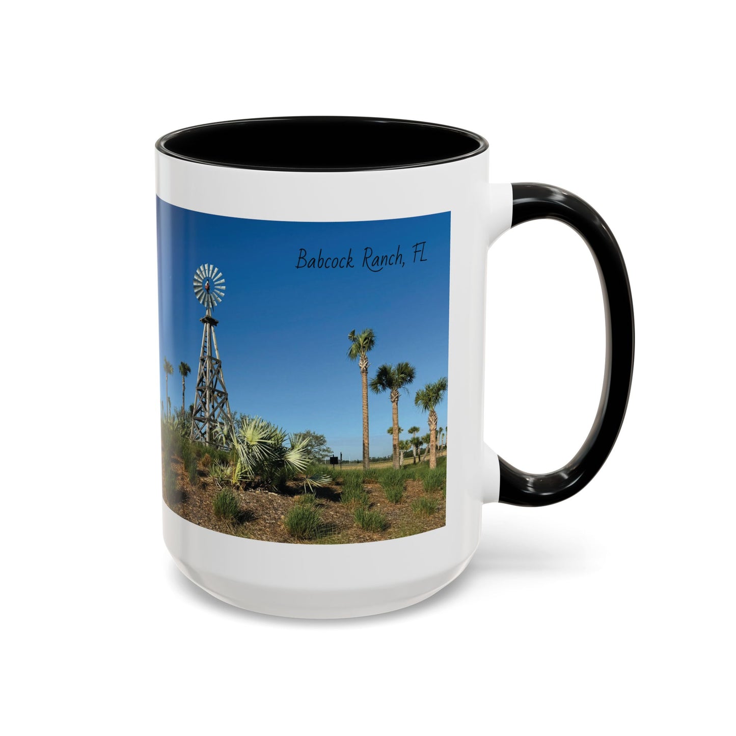 Accent Coffee Mug (11, 15oz)- Windmill in Babcock Ranch