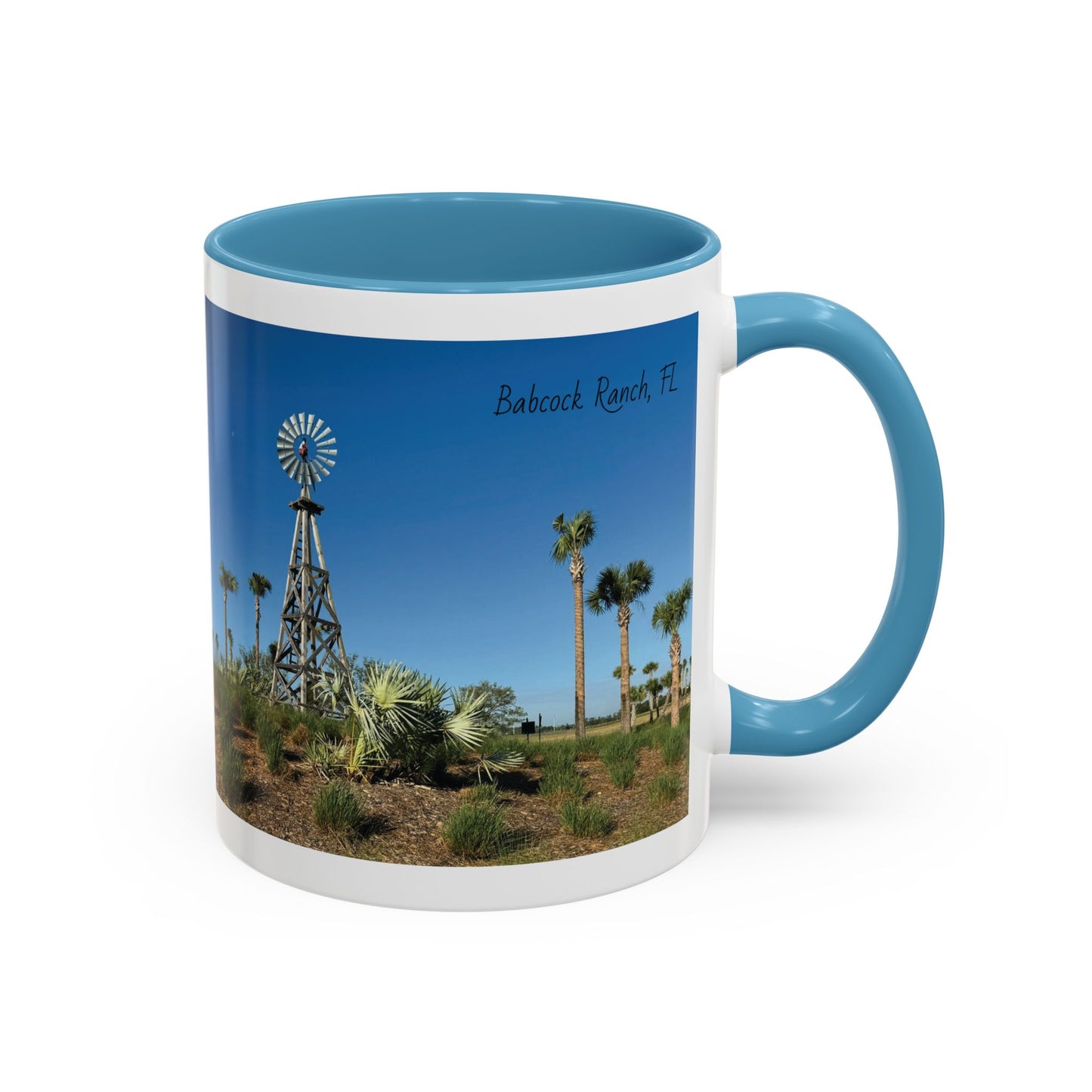 Accent Coffee Mug (11, 15oz)- Windmill in Babcock Ranch