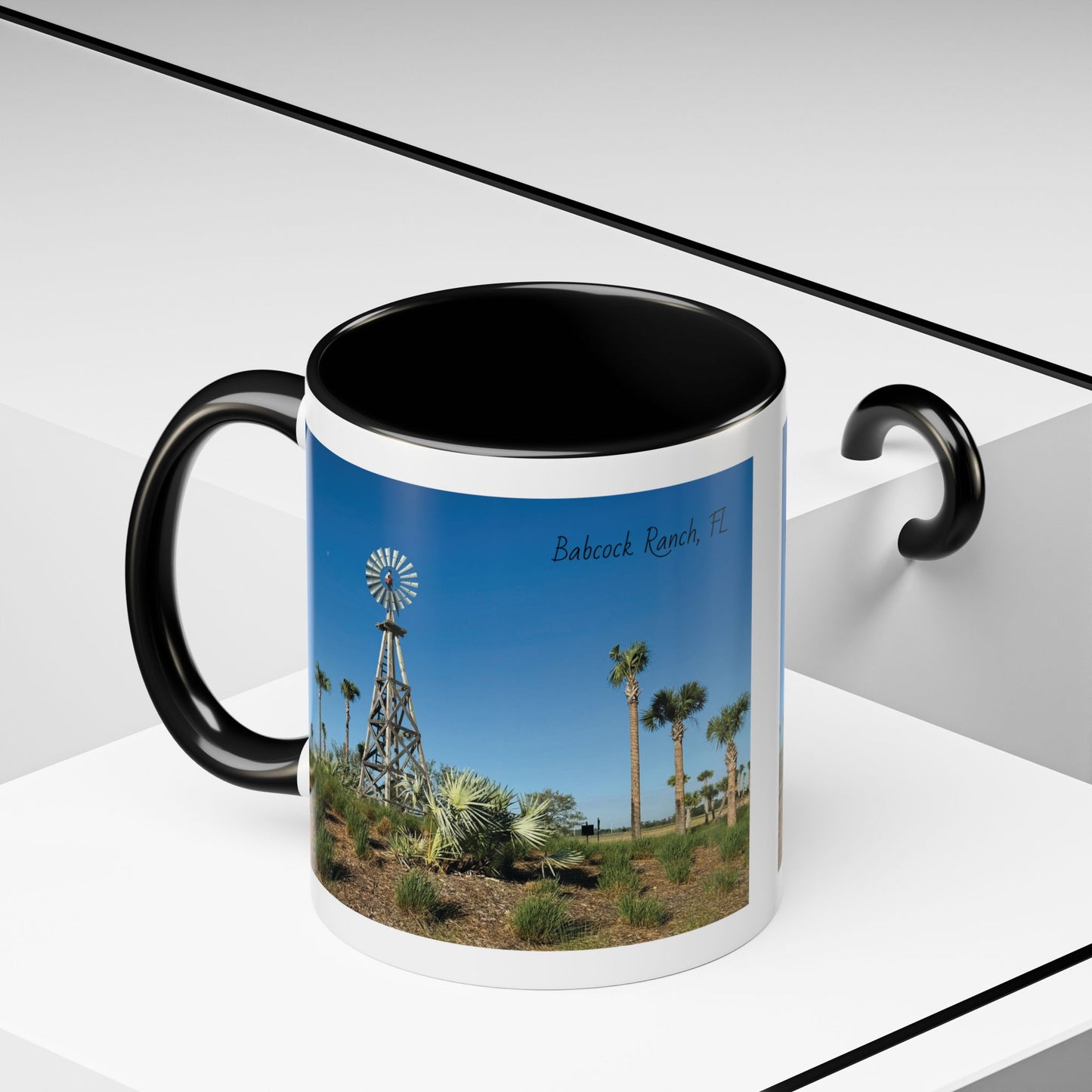 Accent Coffee Mug (11, 15oz)- Windmill in Babcock Ranch