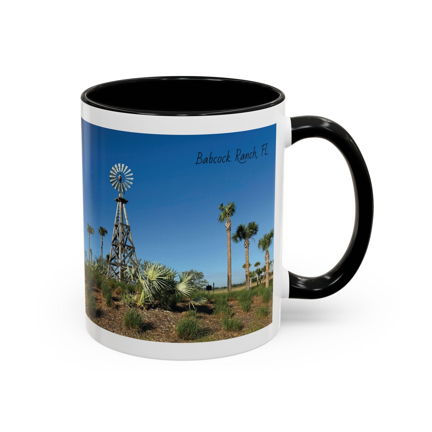 Accent Coffee Mug (11, 15oz)- Windmill in Babcock Ranch