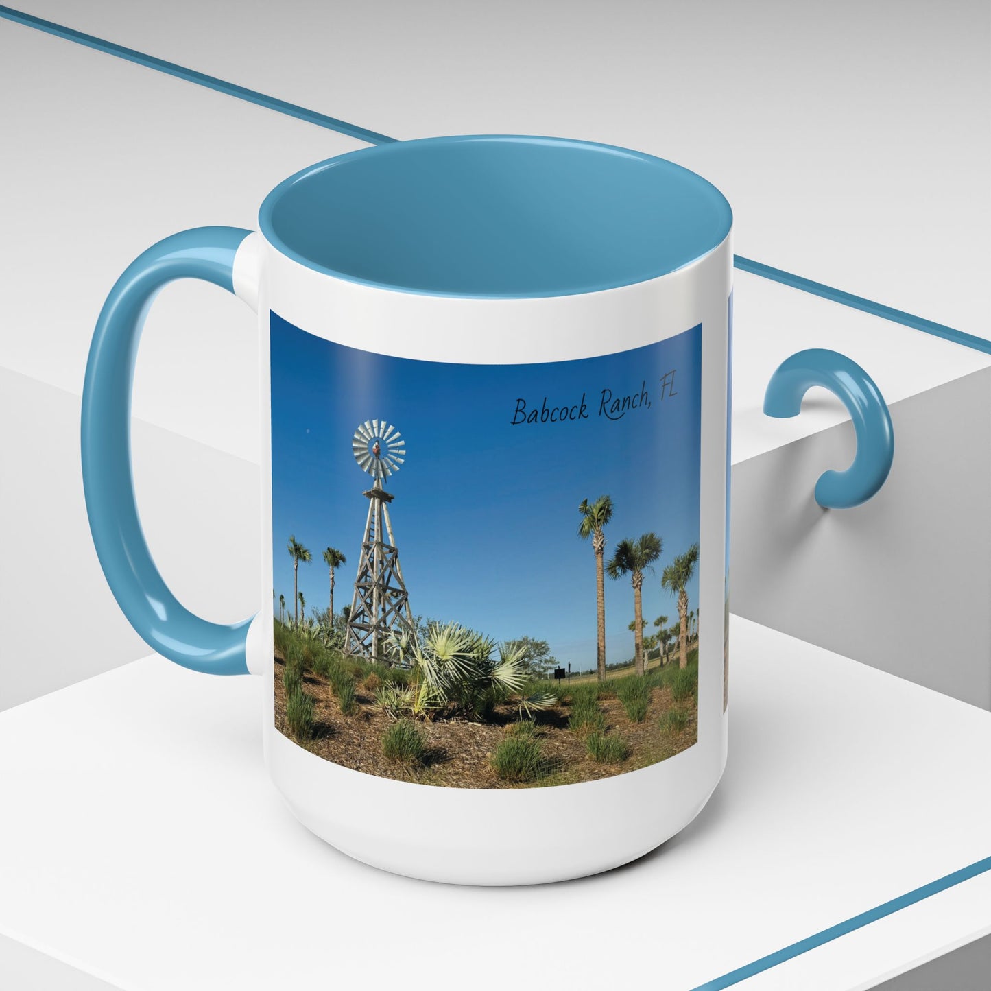 Accent Coffee Mug (11, 15oz)- Windmill in Babcock Ranch