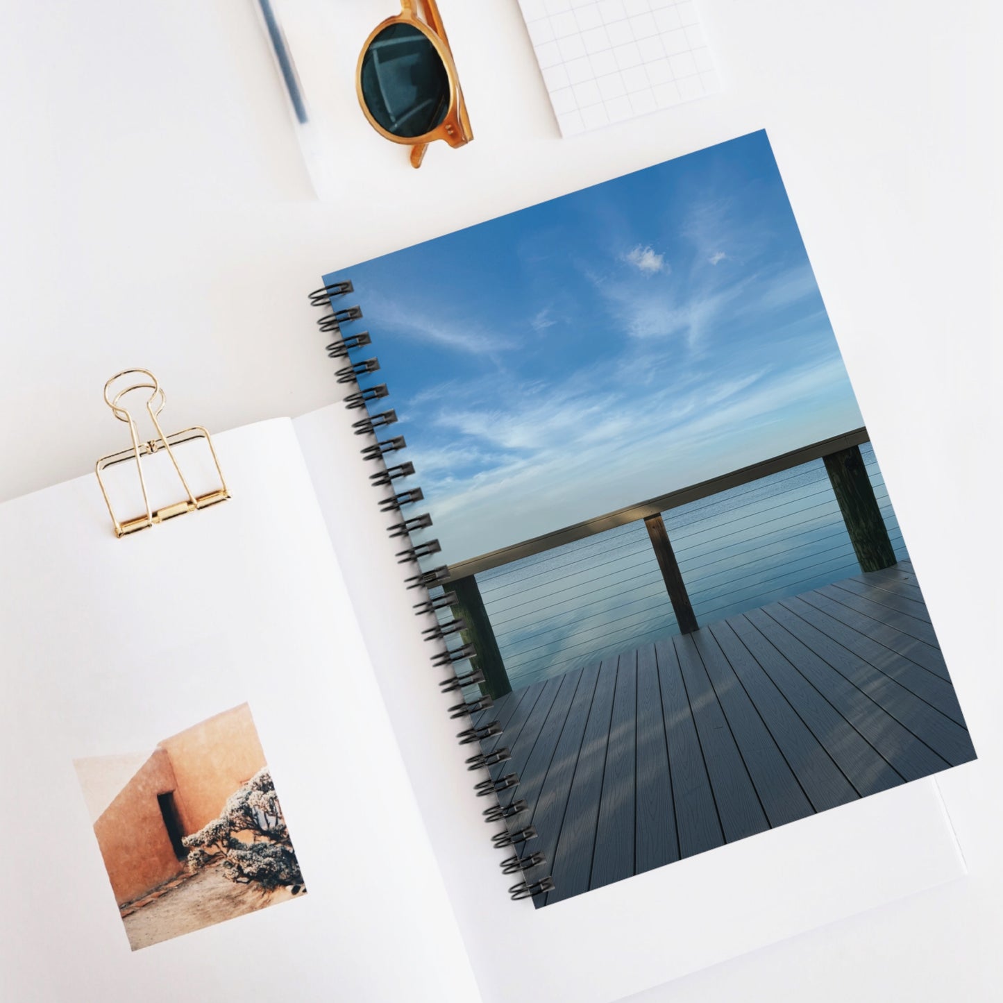 Spiral Notebook (Ruled Line)- Lake Babcock Boardwalk