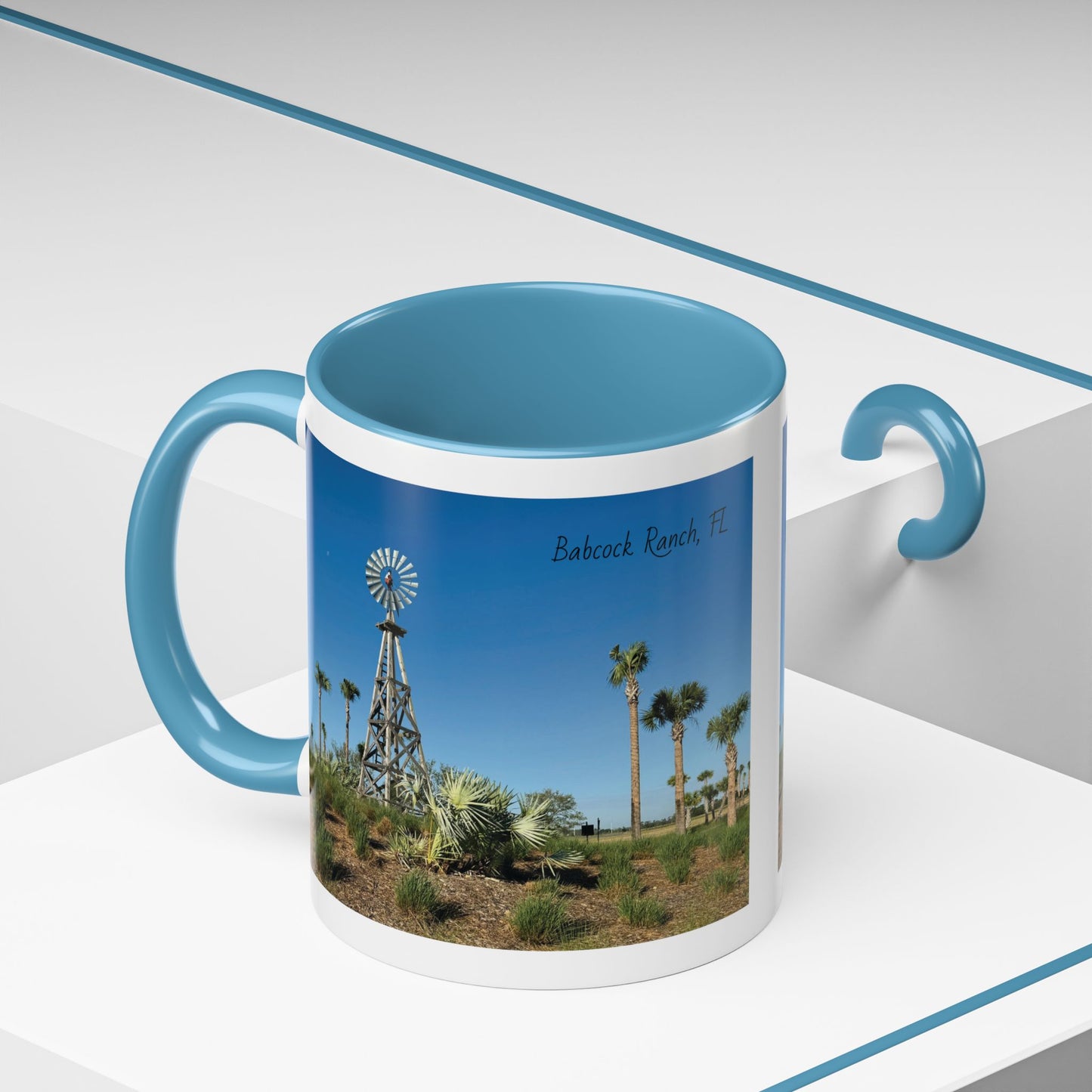 Accent Coffee Mug (11, 15oz)- Windmill in Babcock Ranch