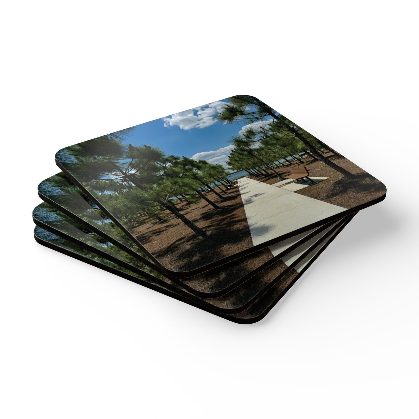 Corkwood Coaster Set- Bullhorn Park