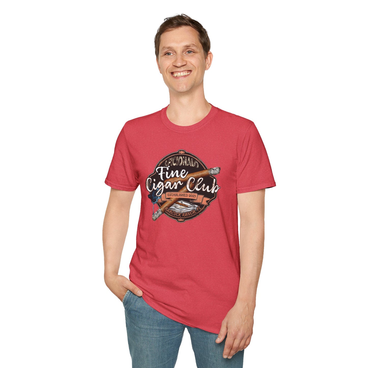 Fine Cigar Club- Softstyle T-Shirt (available in larger sizes)