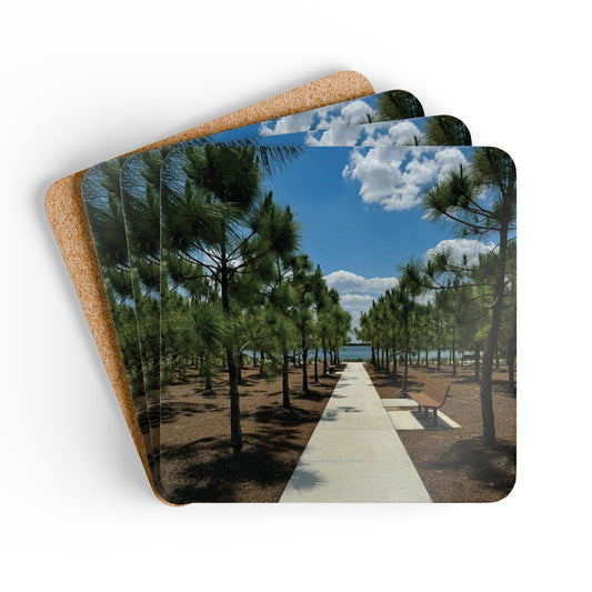 Corkwood Coaster Set- Bullhorn Park