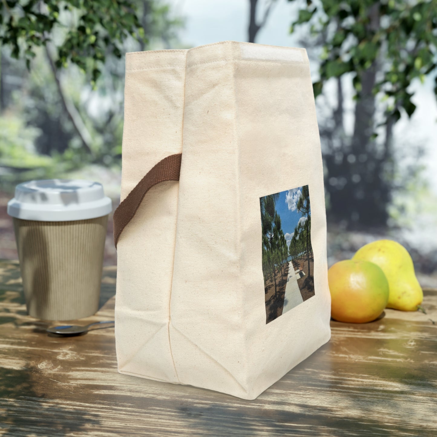 Canvas Lunch Bag With Strap- Bullhorn Park