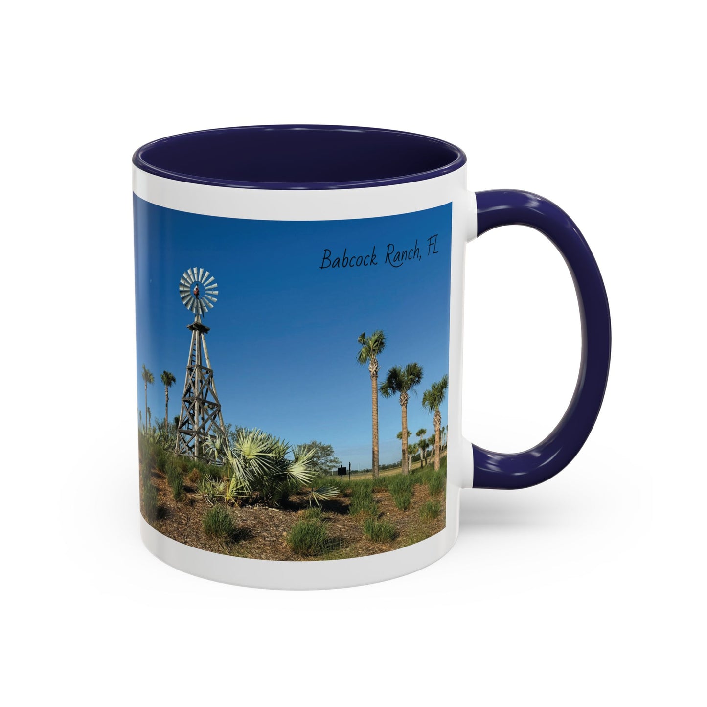 Accent Coffee Mug (11, 15oz)- Windmill in Babcock Ranch