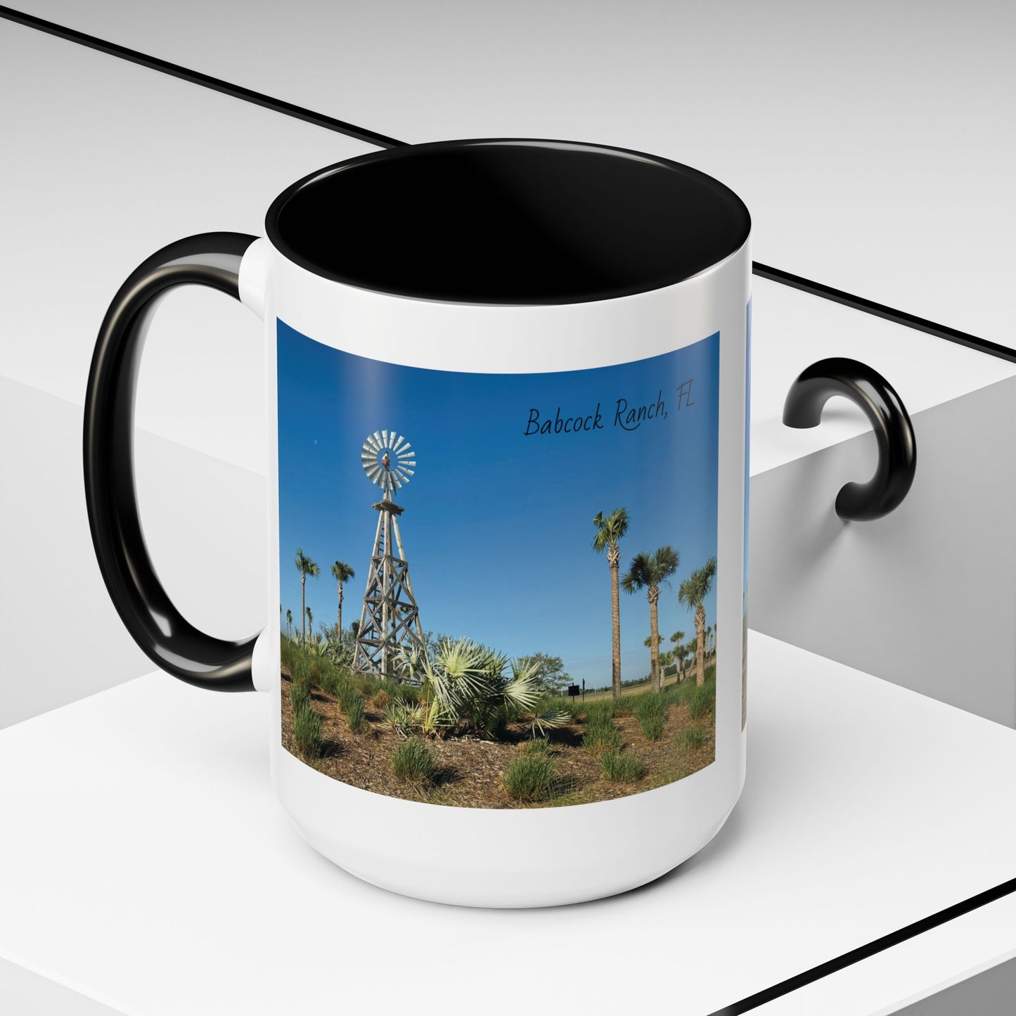 Accent Coffee Mug (11, 15oz)- Windmill in Babcock Ranch