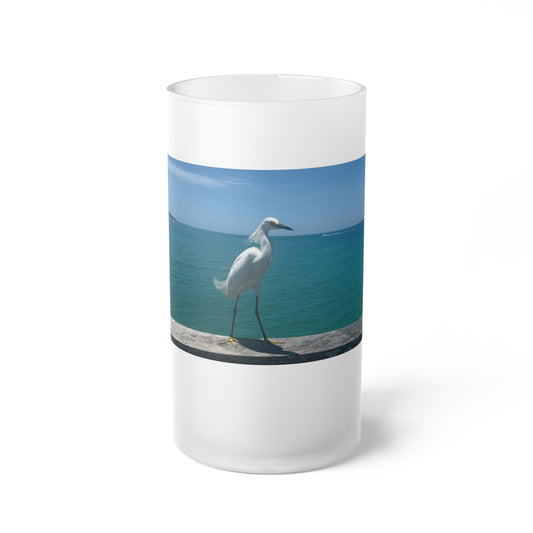 Frosted Glass Beer Mug- Venice Beach