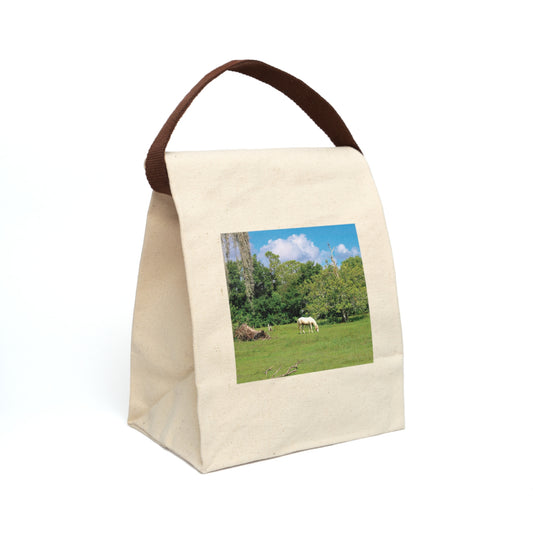 Canvas Lunch Bag With Strap