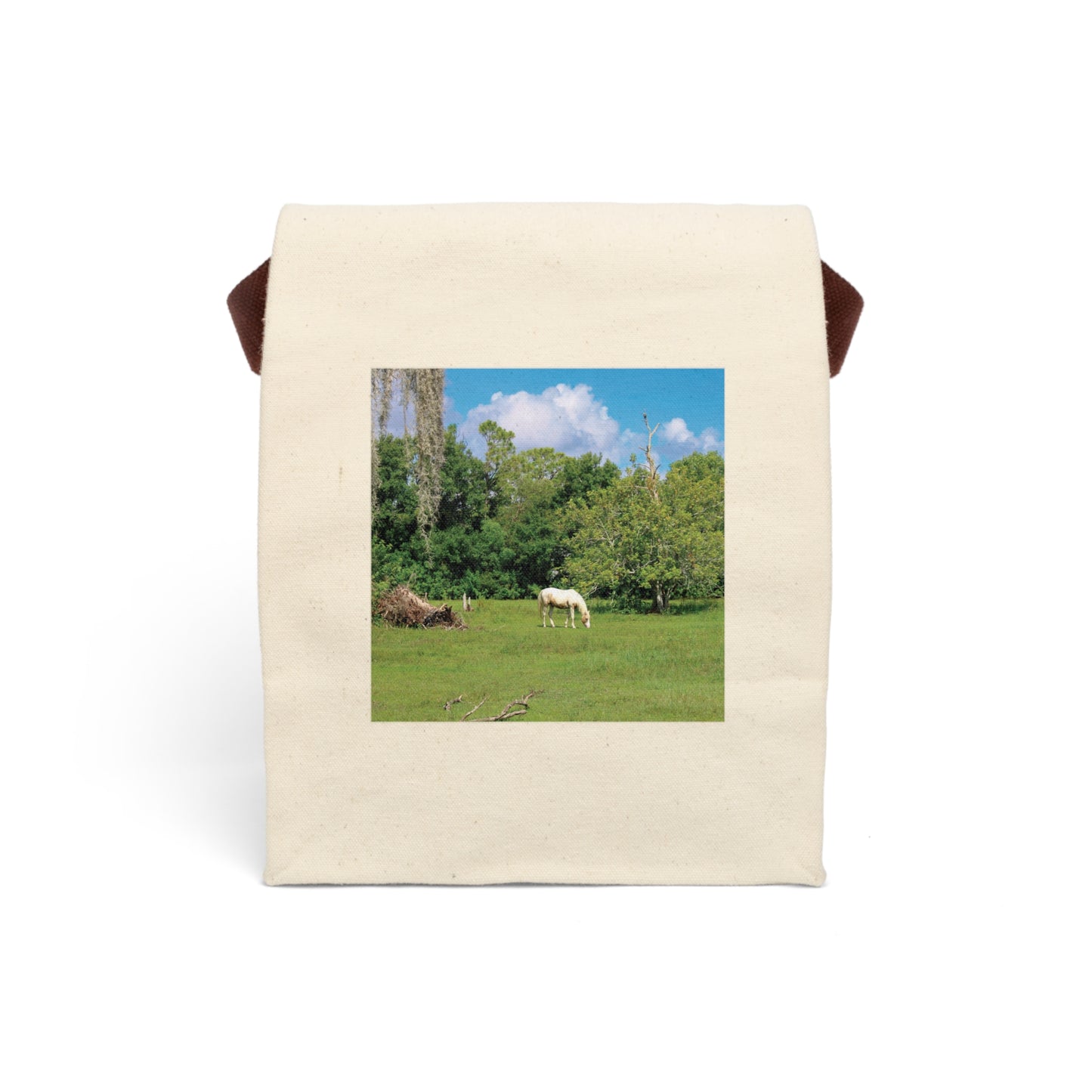 Canvas Lunch Bag With Strap